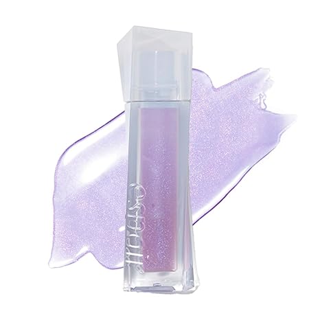Espoir Couture Lip Gloss Glacier Clear High-Shine Lip Oil Gloss with Blue and Purple Pearls