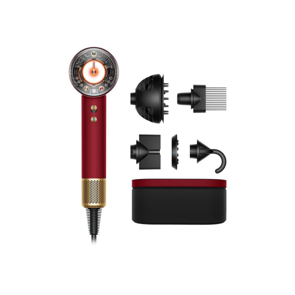 Dyson Supersonic Hair Dryer Hyperdymium Motor Red Velvet Gold with Presentation Case