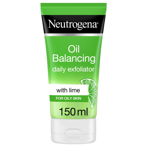 Neutrogena Oil Balancing Daily Facial Exfoliator with Lime and Aloe Vera, 150ml