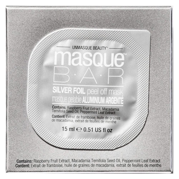 MASQUE BAR Silver Foil Peel Off Face Mask for Skin Renewal 15 ml