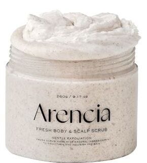 Arencia Fresh Cloud Body Scrub French Salt Natural Oils White Tea & Neroli 260 g