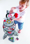 Hape Four-Stage Rocket Ship Wooden Toy with Detachable Planetary Lander