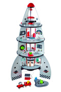 Hape Four-Stage Rocket Ship Wooden Toy with Detachable Planetary Lander