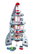 Hape Four-Stage Rocket Ship Wooden Toy with Detachable Planetary Lander