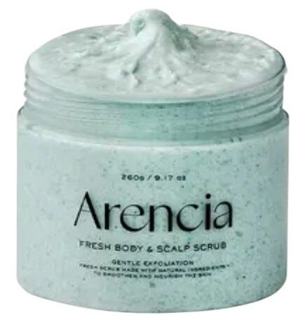 Arencia Fresh Cloud Body and Scalp Scrub Creamy French Mint & Lily 260 g