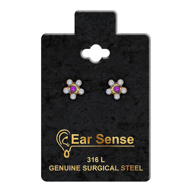 Ear Sense Daisy CR AB Rose D21 Earring