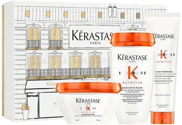 Kerastase Nutritive Nourishing Haircare Gift Set for Thick, Very Dry Hair, 3-Piece Routine