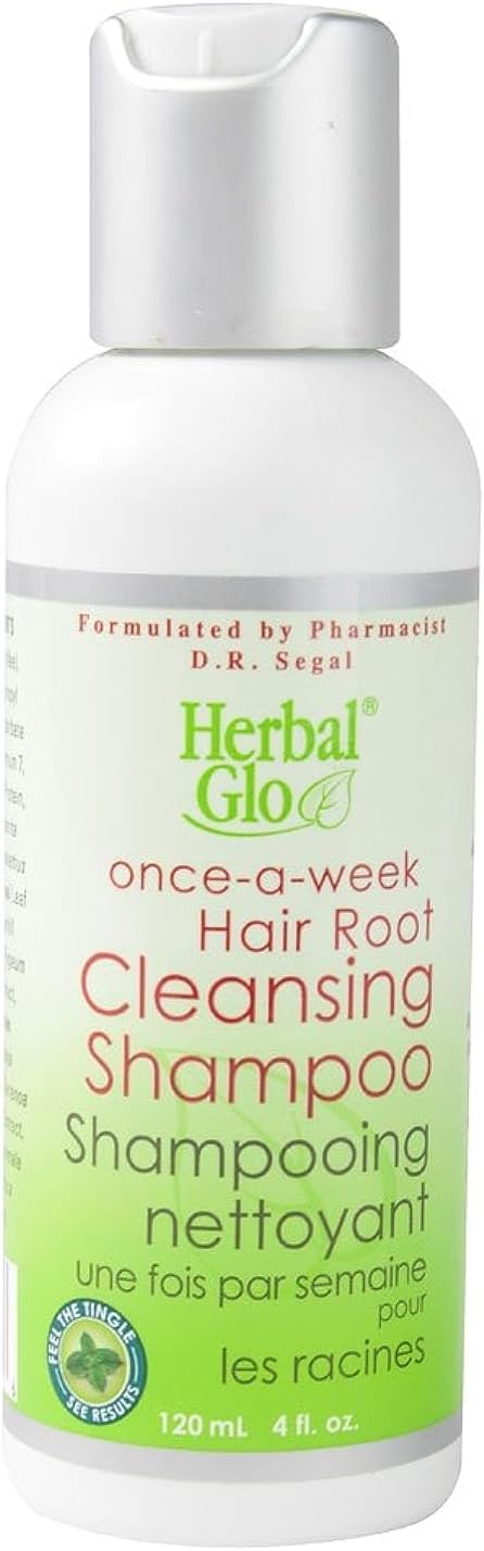 Herbal Glo Once-A-Week Root Cleansing Shampoo Liquid Peppermint 120ml