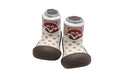 Attipas Shoe Socks Zoo Fox Print Flexible Non-Slip Baby Shoes Brown Size L