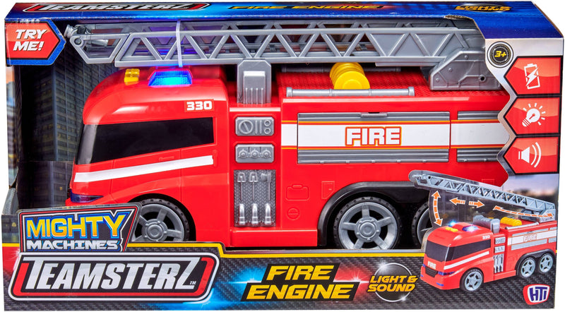 Teamsterz Large Fire Engine Toy Truck with Lights and Sounds, Red