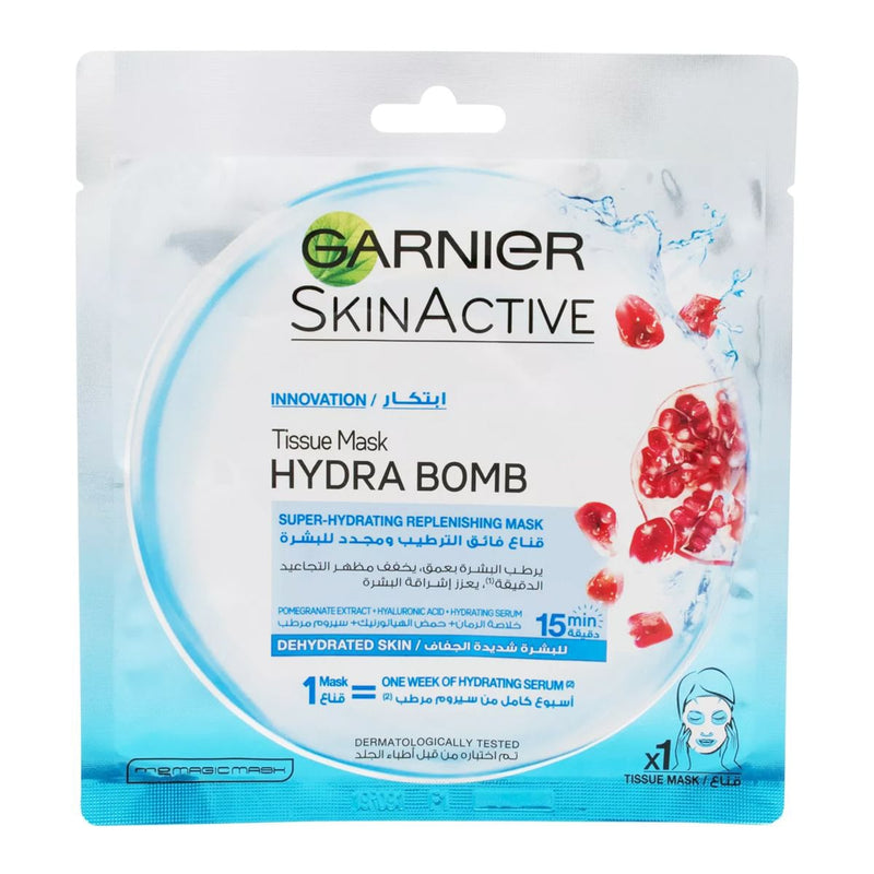 Garnier Skin Active Hydra Bomb Sheet Mask Pomegranate Hyaluronic Acid 32 g