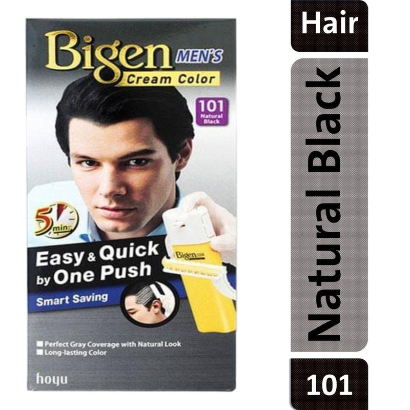 Bigen C101 Men Cream Hair Colour Black for Men, 80 g Kit