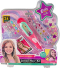 Meibokai Jewel Hair Kit Colorful Hair Jewels and Styling Tools for Kids Age 5+