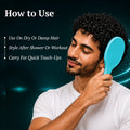 KillyS Hairbrush for Low-Porosity Hair, Coconut Oil Infused, Gentle Nylon Pins, 1 Pc