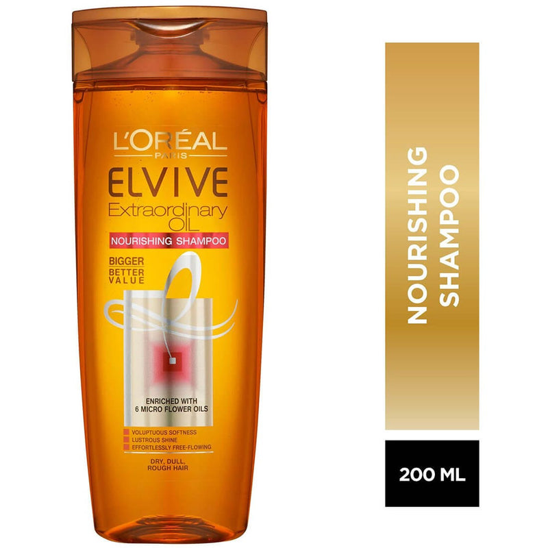 L'Oreal Paris Elvive Extraordinary Oil Shampoo Liquid Argan Oil Dry Hair 200 ml