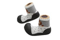 Attipas Shoe Socks Zoo Flexible Non-Slip Footwear Tiger Print Black Size L