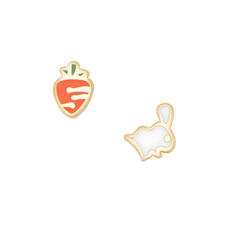 Navarro Strawberry Lover Gold Tone Kids Earring