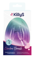KillyS Tangle Brush&Go Ombre Hairbrush Violet, Flexible Detangling Bristles