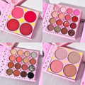Kevin & Coco Highlighter Blush Eyeshadow Palette, 40 Colors, Matte Shimmer Glitter