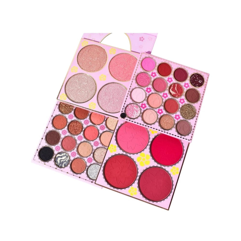 Kevin & Coco Highlighter Blush Eyeshadow Palette, 40 Colors, Matte Shimmer Glitter