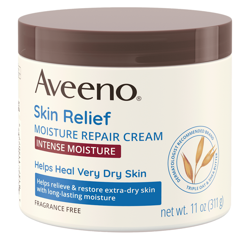 Aveeno Skin Relief Intense Moisture Repair Cream, Moisturizing Formula, Extra Dry Skin, 311 g