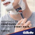 Gillette Fusion ProGlide FlexBall Razor with 5-Blade Refills, Precision Trimmer, 2 Blades