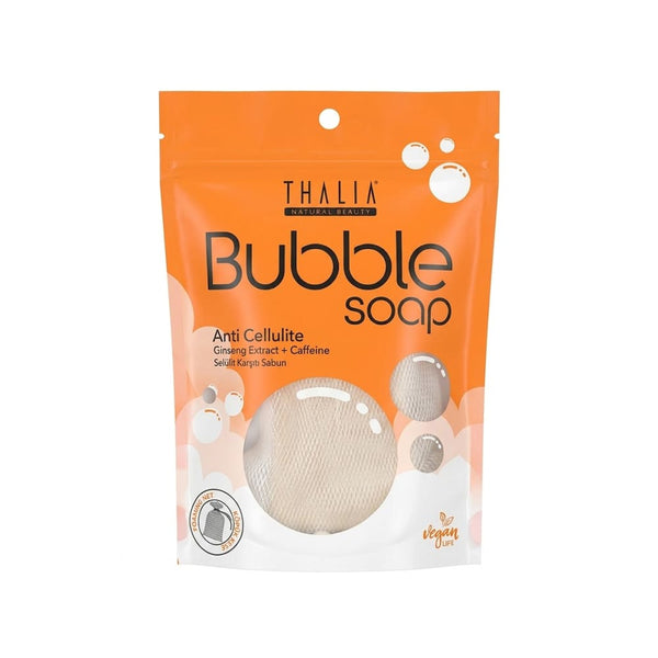 Thalia Caffeine & Ginseng Bubble Soap Plant-Based Face and Body Cleanser 140g