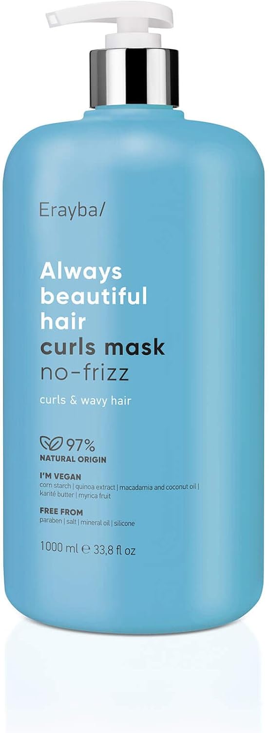 ERAYBA Natural Mask Hair Mask for Natural Curls or Loose Waves, 1000 ml