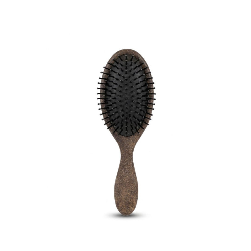 KillyS Biodegradable Coffee Grounds Oval Hairbrush, Pneumatic Cushion, Flexible Rounded Pins