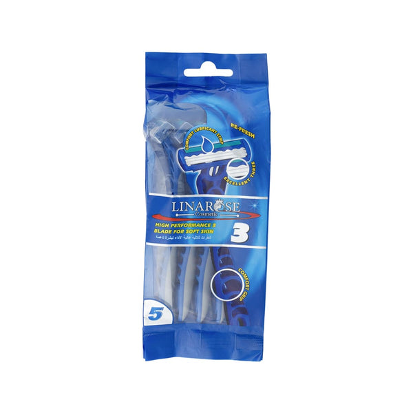 Lina Rose High-Performance Triple Blade Razors, 5 Pieces