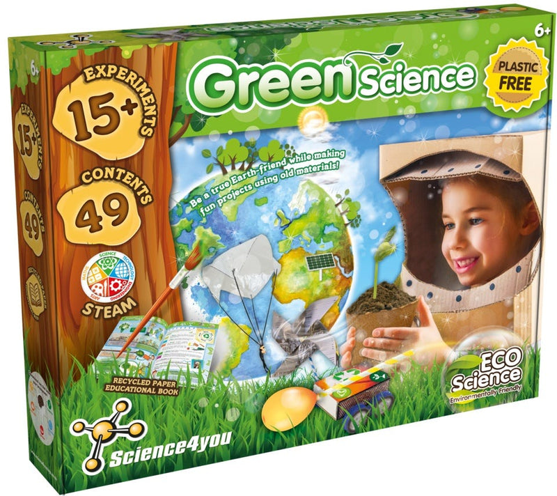 Science4You Green Science Eco Science Kit Recycled Rocket Solar Oven Plant Growing Set