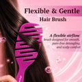 KillyS Flexi Hair Brush Pink Flexible Airflow Nylon Pins 1 Pc