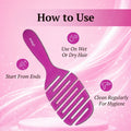 KillyS Flexi Hair Brush Pink Flexible Airflow Nylon Pins 1 Pc