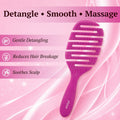 KillyS Flexi Hair Brush Pink Flexible Airflow Nylon Pins 1 Pc
