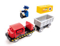 Hape Sea & Rail Cargo Transport Set Wooden Train and Ship Toy, 3+ Years