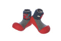 Attipas Dinosaur Shoe Socks Flexible Non-Slip Baby Footwear Red M