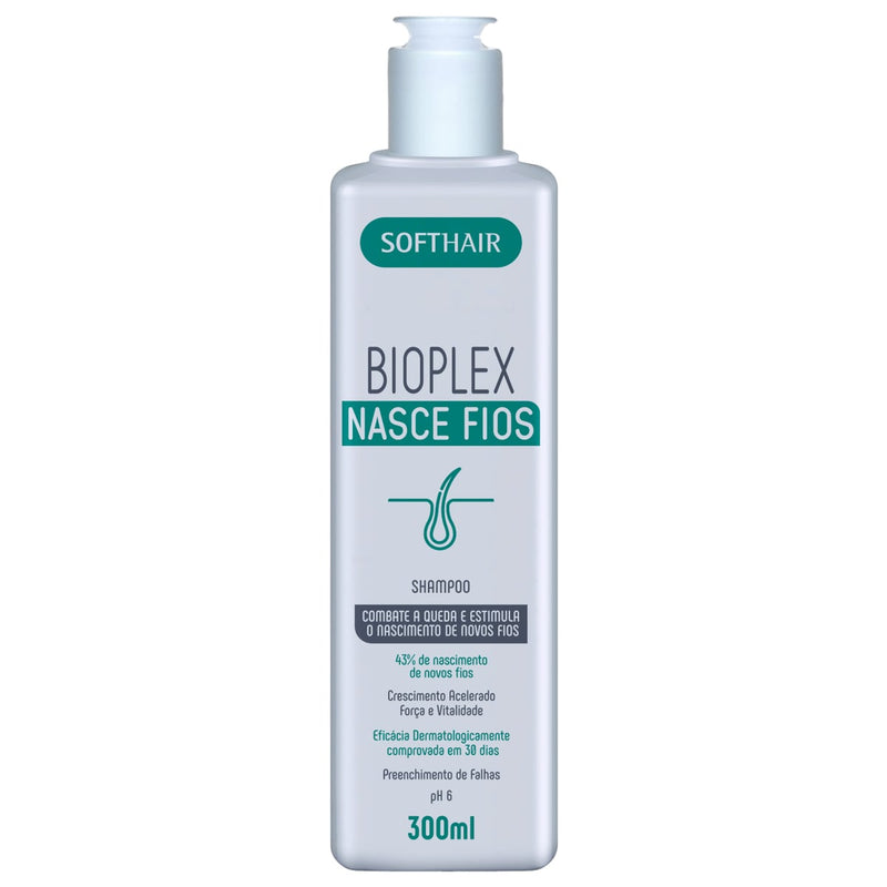 Soft Hair Bioplex Shampoo Cleansing Formula Biotin Caffeine 300ml