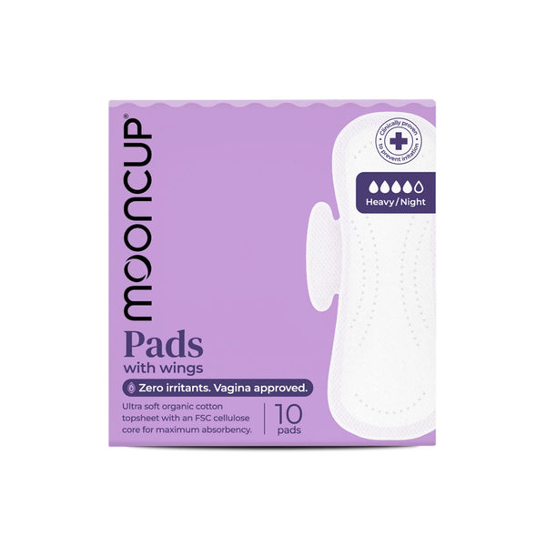 Mooncup Night Pads With Wings, 10 Pads