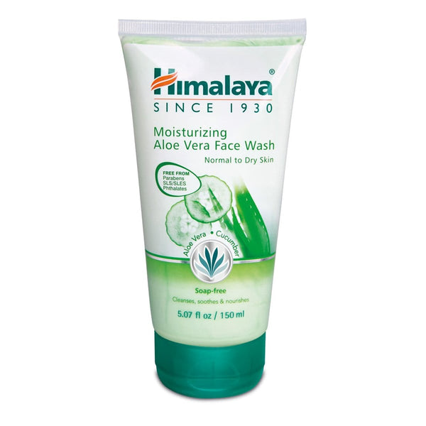 Himalaya Aloe Moist Face Wash Gel Cleanser Aloe Vera Cucumber 150 ml