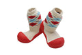 Attipas Shoe Socks Argyle Pattern Flexible Non-Slip Red XL