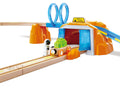 Hape Mars Exploration Set Wooden Train Railway Space Adventure Playset Glow-in-the-Dark Features Kids 3Y+
