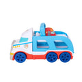 Teamsterz Tiny Teamsterz Emergency Transporter Push-Along Toy with Tumble Launcher and 1 Car