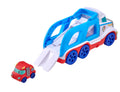 Teamsterz Tiny Teamsterz Emergency Transporter Push-Along Toy with Tumble Launcher and 1 Car