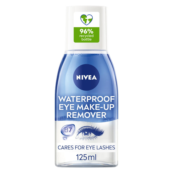 NIVEA Double Effect Eye Makeup Remover Bi-Phase Formula Cornflower Extract 125ml