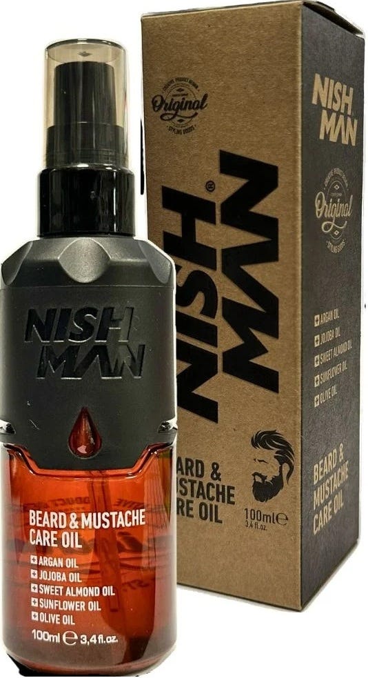 Nishman Beard & Mustache Care Oil Liquid Moisturizing Formula 100 ml