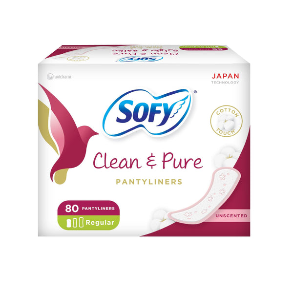 Sofy Panty Liners Unscented High Absorbency 80 Pads