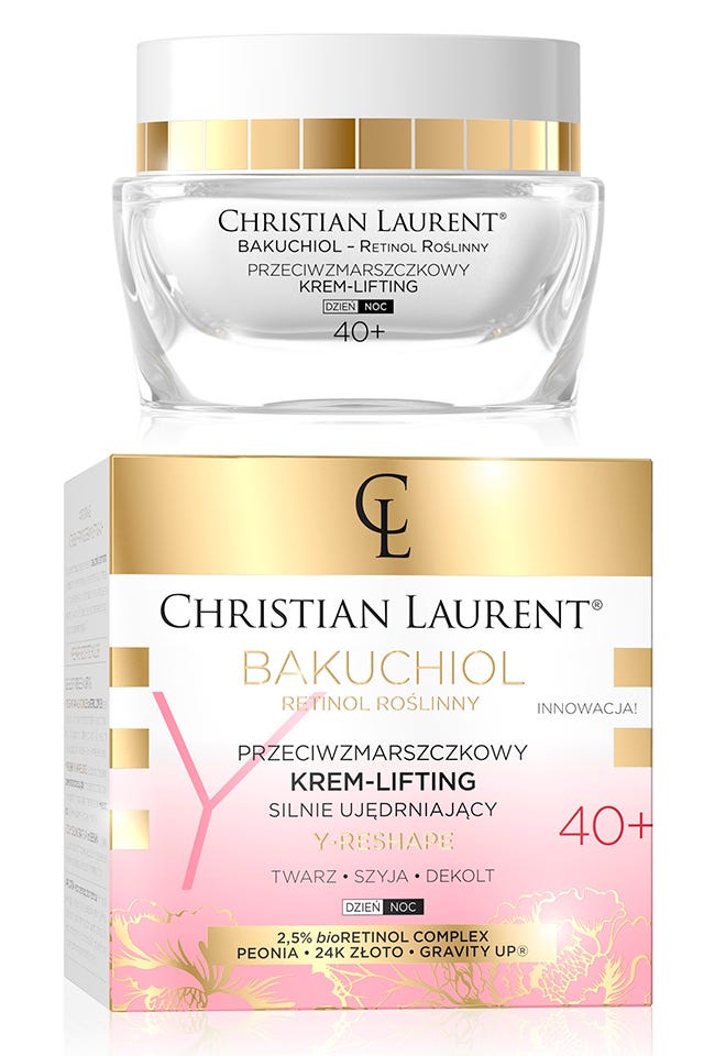 Christian Laurent Bakuchiol Day and Night Face Cream 40+ Peony Extract Hyaluronic Acid 50ml