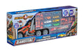 Teamsterz Metro City Large Auto Transporter Toy Set with 8 Cars, 1 Truck and Road Accessories