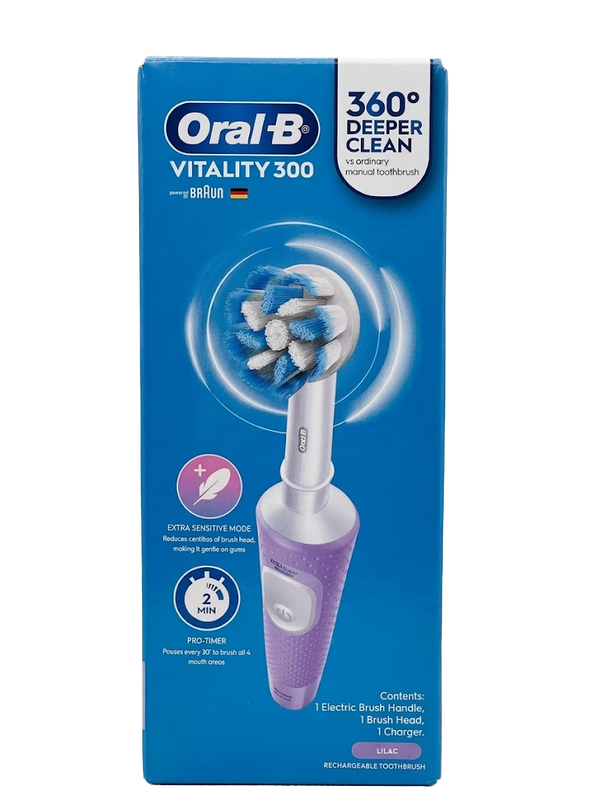 Oral-B Vitality 300 Rechargeable Electric Toothbrush Purple