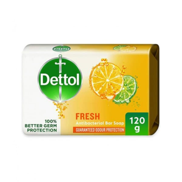 Dettol Fresh Soap Bar Cleansing Formula Refreshing Scent 120 g
